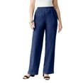thumbnail image 1 of Roaman's Women's Plus Size Comfort Stretch Wide Leg Jean, 1 of 3