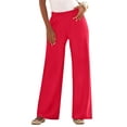 thumbnail image 1 of Roaman's Women's Plus Size Pull-On Wide Leg Soft Knit Pant, 1 of 6