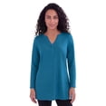 thumbnail image 1 of Roaman's Women's Plus Size Ultimate Y Neck Tunic, 1 of 6
