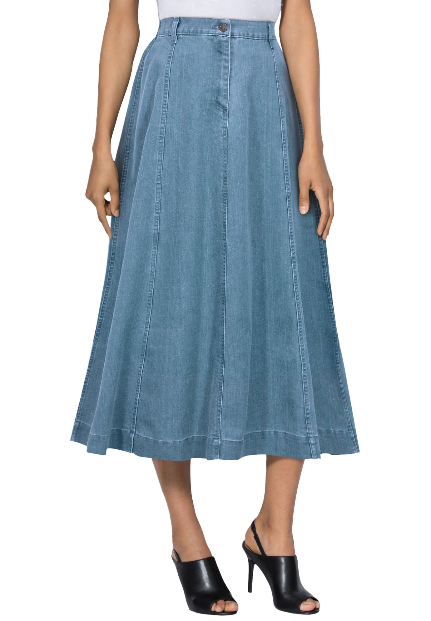Tall a top line denim skirt