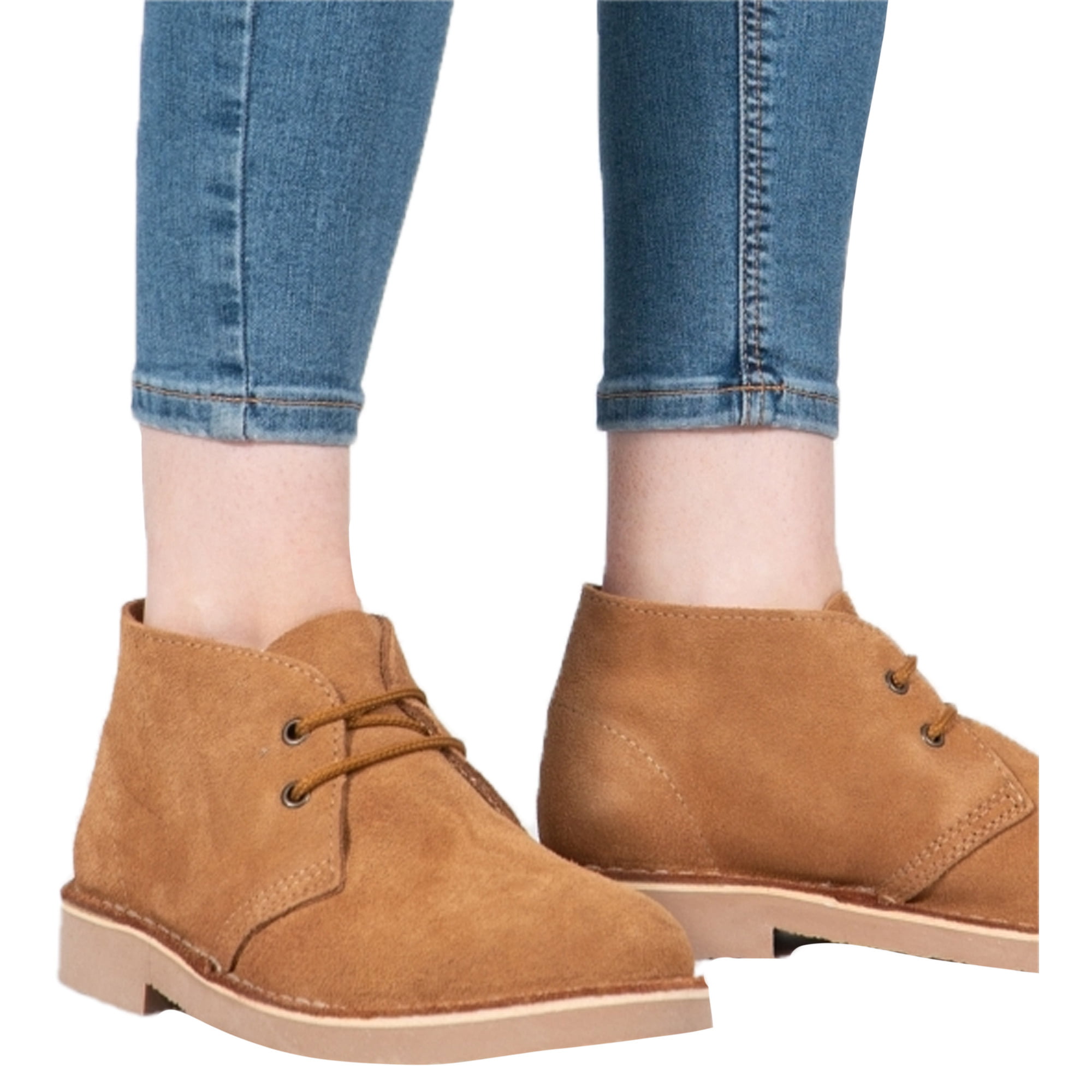 Roamers Adults Real Suede Unlined Desert Boots