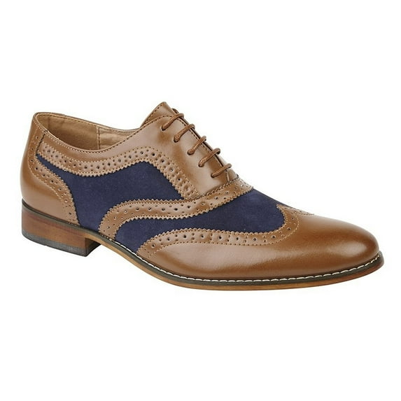 Roamers Boys 5 Eye Brogue Oxford Shoes