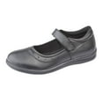 thumbnail image 1 of Roamers Childrens Girls Touch Fastening Leather School Shoes, 1 of 3