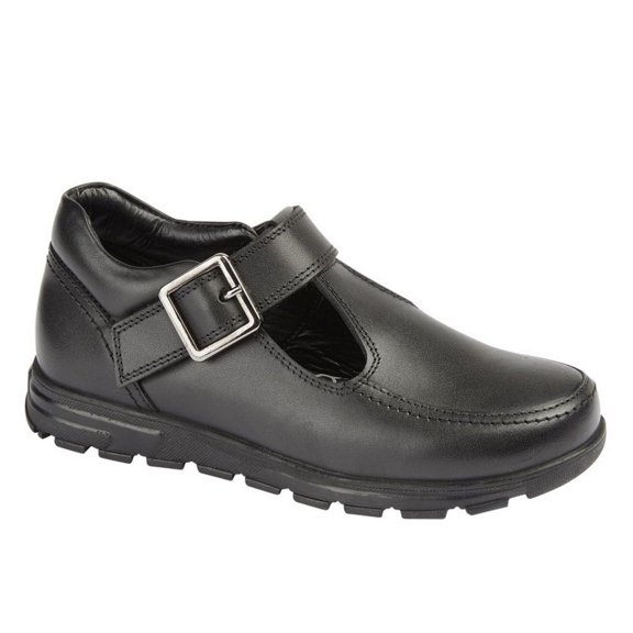 Roamers Girls Leather Mary Janes