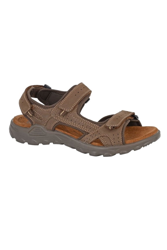 Mens Leather Flat Sports Sandals