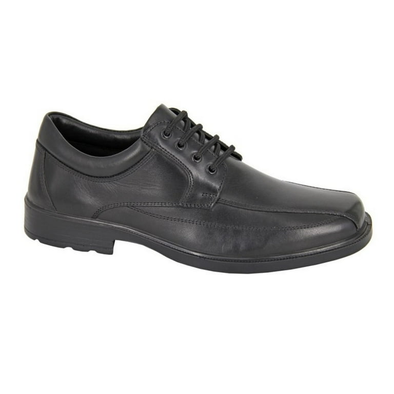 Roamers Mens Leather Lace Up Shoes Walmart