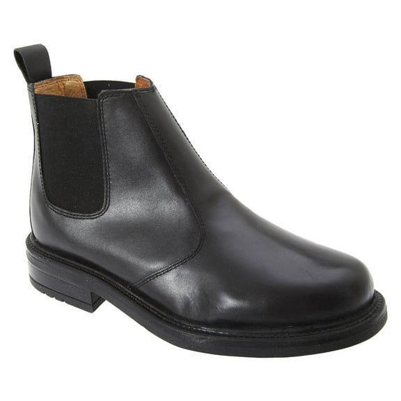 Roamers Mens Leather Quarter Lining Gusset Chelsea Boots