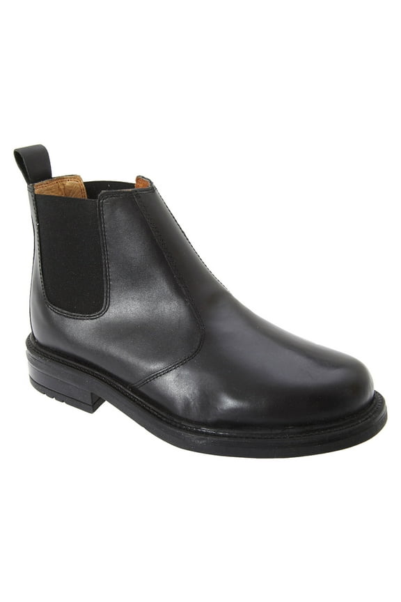 Mens Leather Quarter Lining Gusset Chelsea Boots