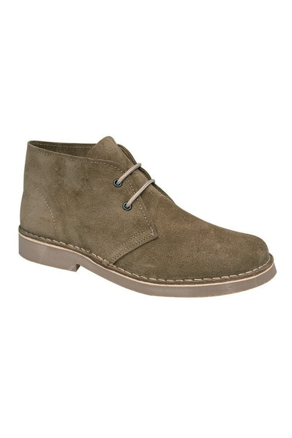 Mens Real Suede Round Toe Unlined Desert Boots