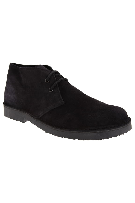 Mens Real Suede Round Toe Unlined Desert Boots