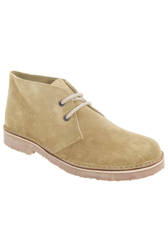 Mens Real Suede Round Toe Unlined Desert Boots