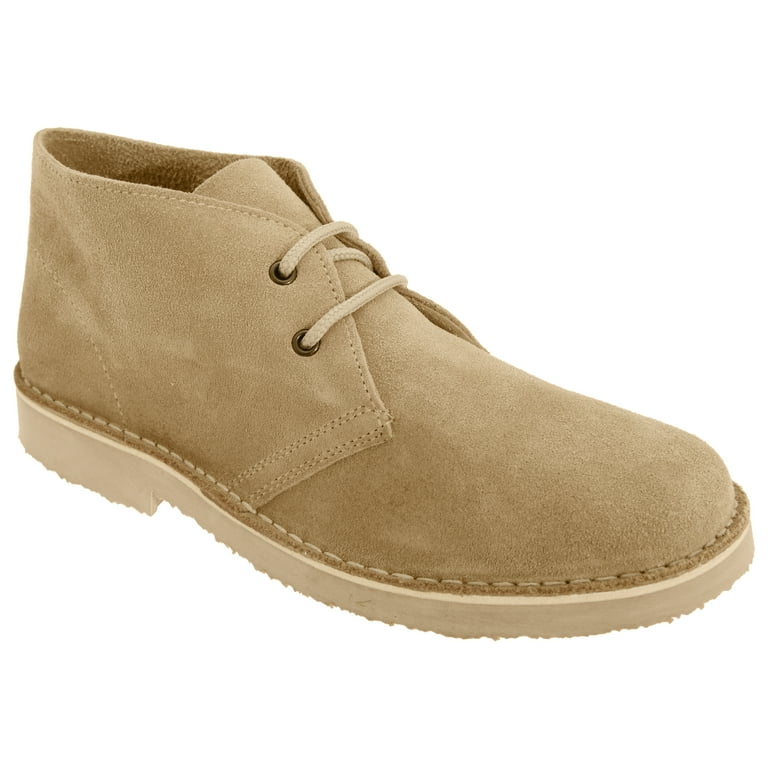 Roamers Mens Real Suede Round Toe Unlined Desert Boots