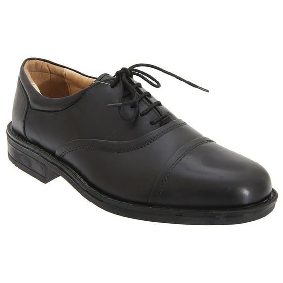 Roamers Mens Softie Leather Blind Eye Flexi Capped Oxford Shoes