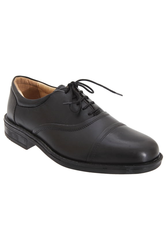 Mens Softie Leather Blind Eye Flexi Capped Oxford Shoes