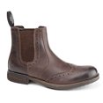thumbnail image 1 of Roamers Mens Softie Leather Twin Gusset Brogue Ankle Boots, 1 of 2