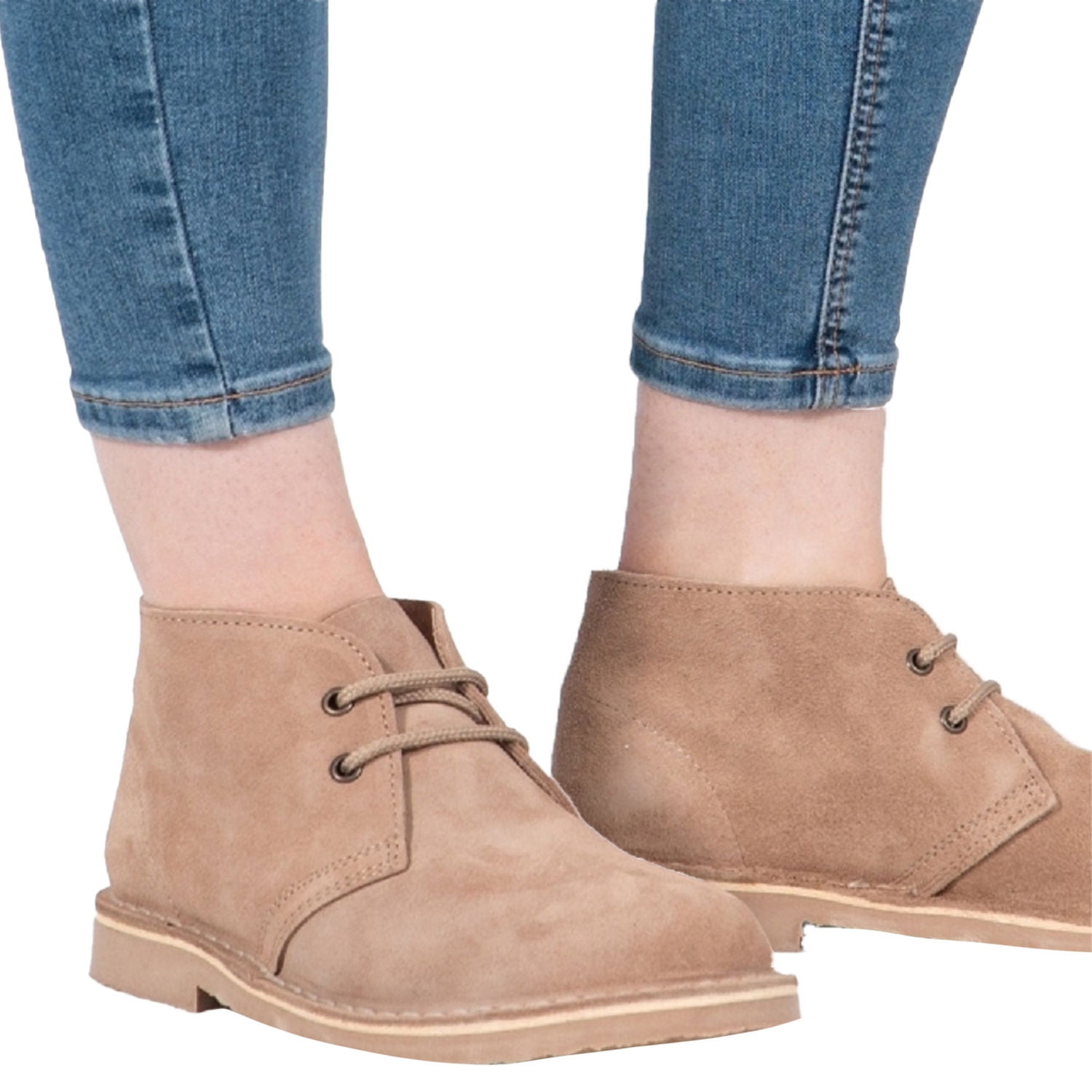 Roamers Womens Real Suede Unlined Desert Boots — free download