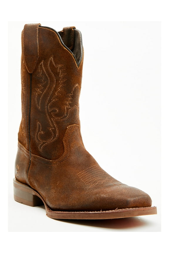 By Bed Stu Men's Saber Performance Western Boot Broad Square Toe Tan 9.5 D(M) US