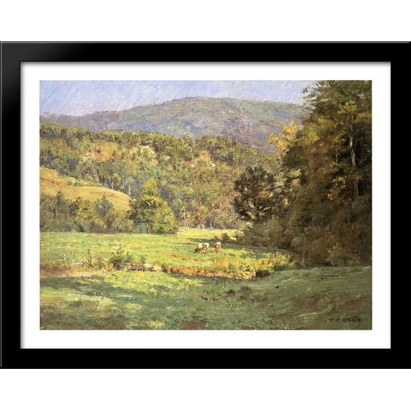 Roan Mountain 36x28 Large Black Wood Framed Print Art by T. C. Steele