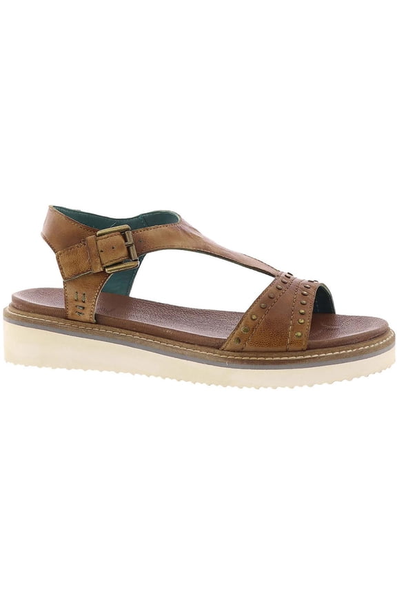 by Bed Stu Womens Martina Embellished Leather T-Strap Sandals