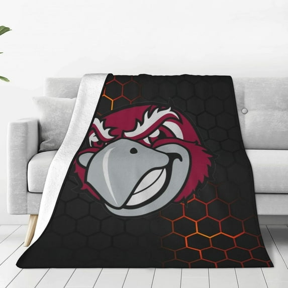 Roanoke College Logo Fleece Blanket, Very Soft Microfiber Flannel Blanket for Couch Warm and Cozy for All Seasons