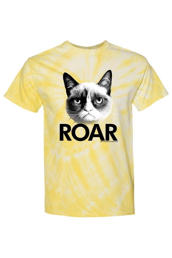 Roar, Grumpy Cat Tie-Dye Cyclone Men -, Male Large