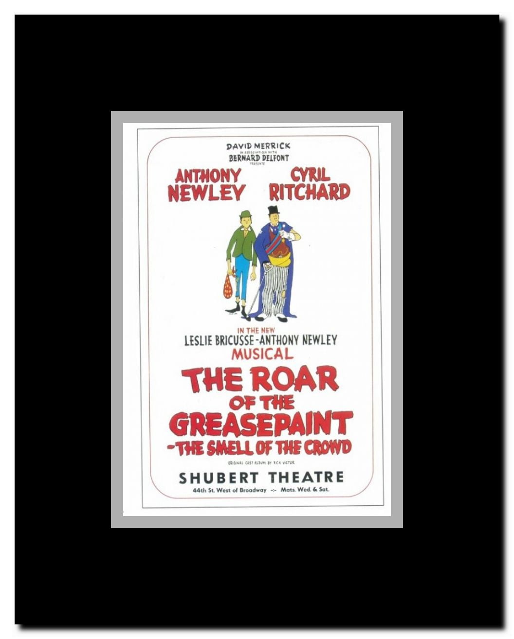 Roar Of The Greasepaint Smell Of The Crowd The (Broadway) Framed Movie Poster