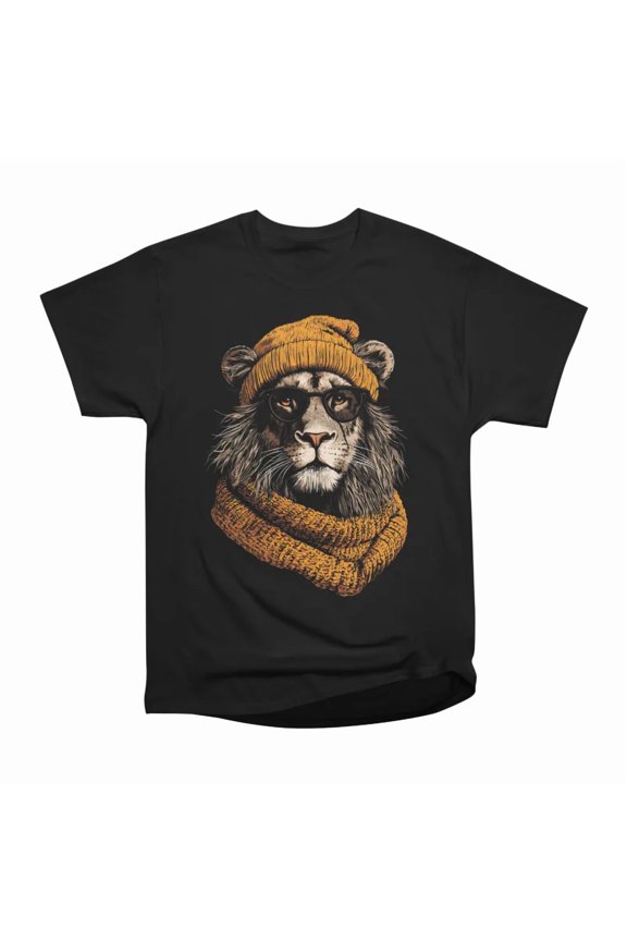 Roar Relax Winter Lion T-Shirt Tee Gift For Him Merch For Her Apparel For Friend