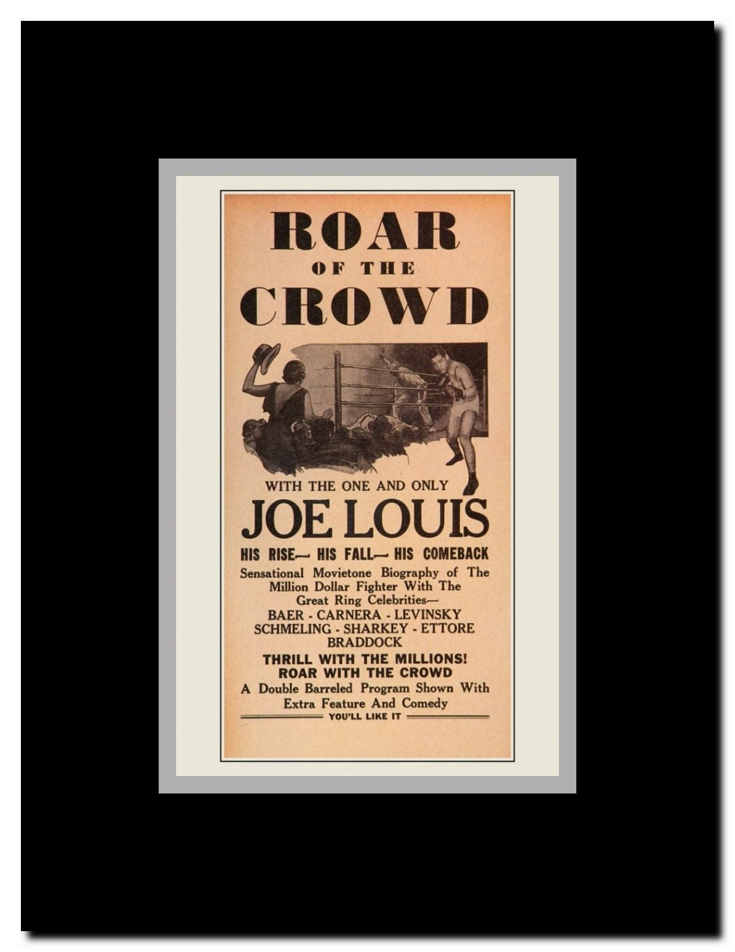 Roar of the Crowd Framed Movie Poster
