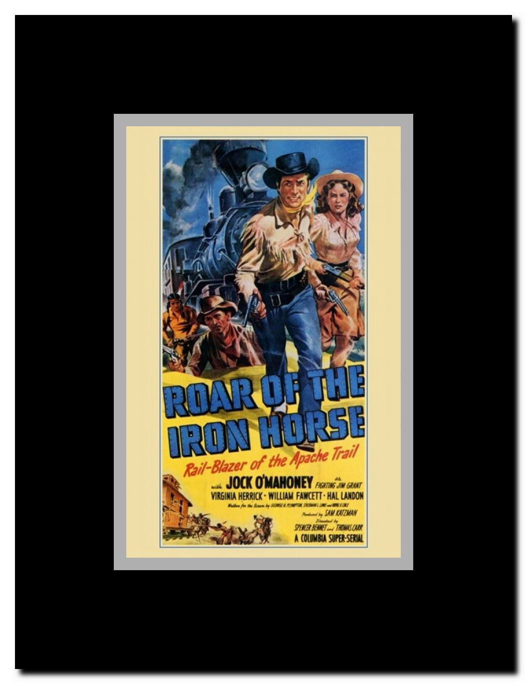 Roar of the Iron Horse Framed Movie Poster