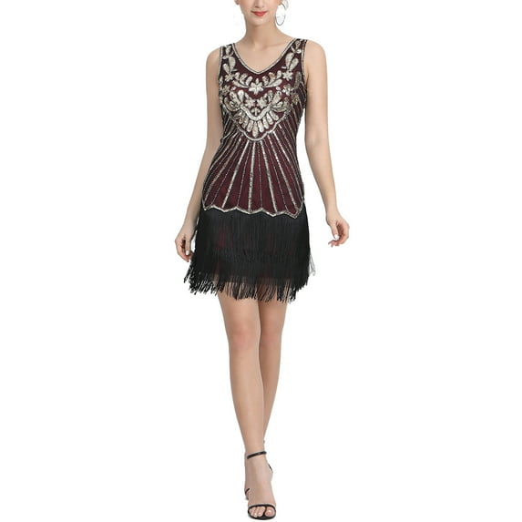 Roaring 20 Attire Women'S Charleston Fancy Party Short Tassel Dresses
