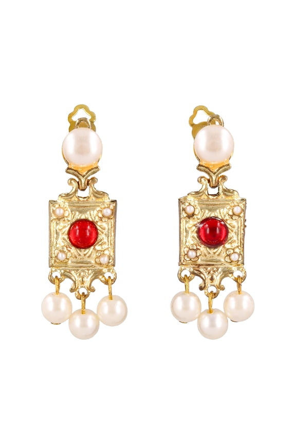 Roaring 20's Clip On Costume Earrings