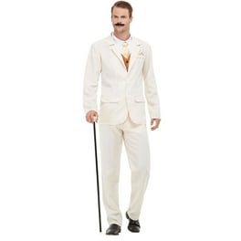 Roaring 20s Blazer Adult Mens White Barber Costume