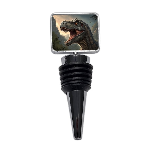 Roaring Allosaurus Dinosaur Wine Bottle Stopper Cap Plug