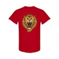 thumbnail image 1 of Roaring Angry Lion Graphic T-Shirt Men -Image by Shutterstock, Male 3X-Large, 1 of 2