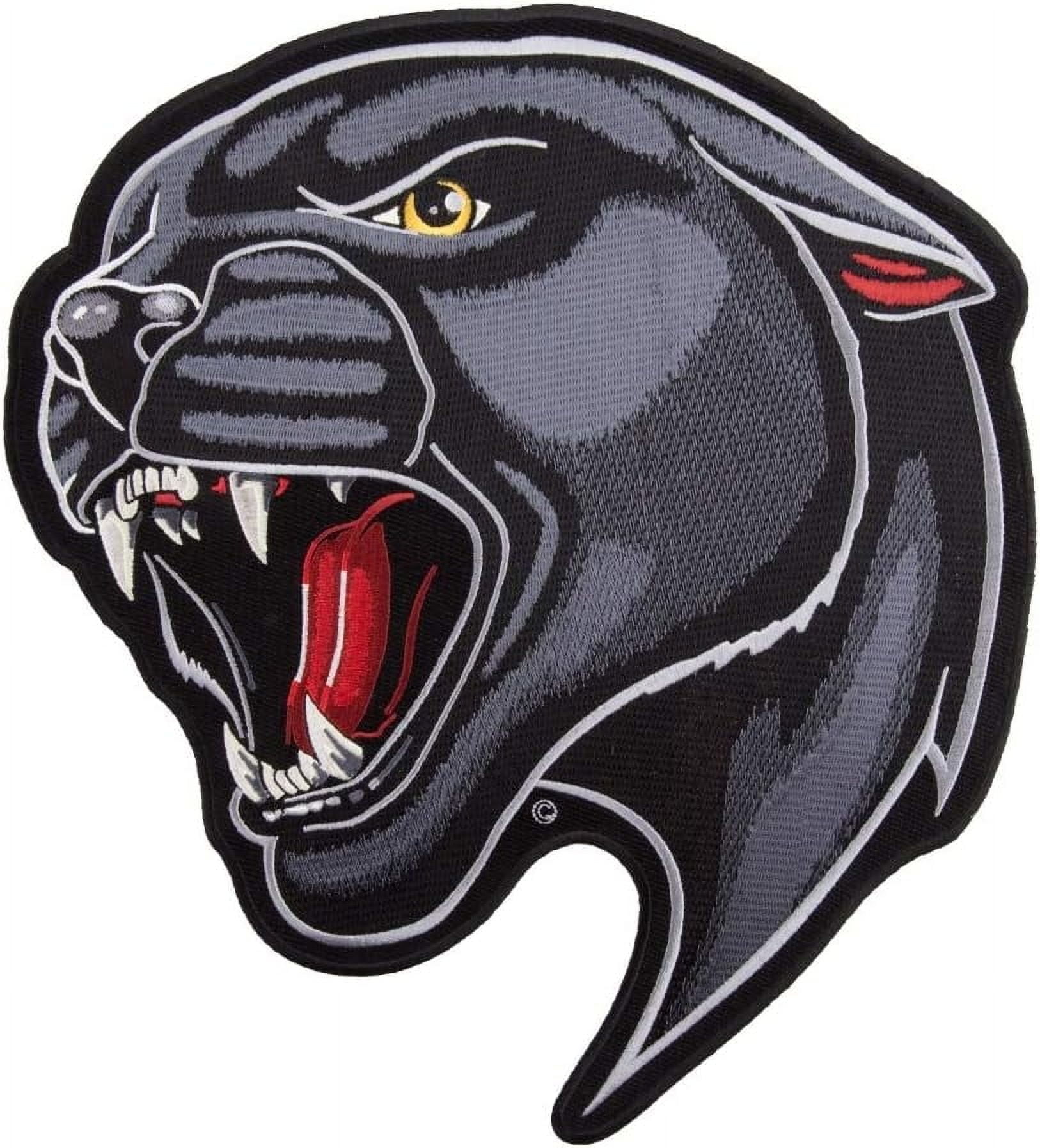 Roaring Black Panther Patch, X-Large Size