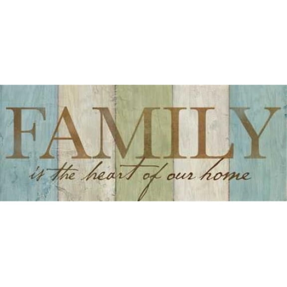 Roaring Brook Art PDXRB9356CCSMALL Family Sentiment Signs I Poster Print by Cynthia Coulter, 10 x 20 - Small