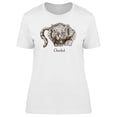 thumbnail image 1 of Roaring Cheetah Silhouette T-Shirt Women -Image by Shutterstock, Female x-Large, 1 of 2