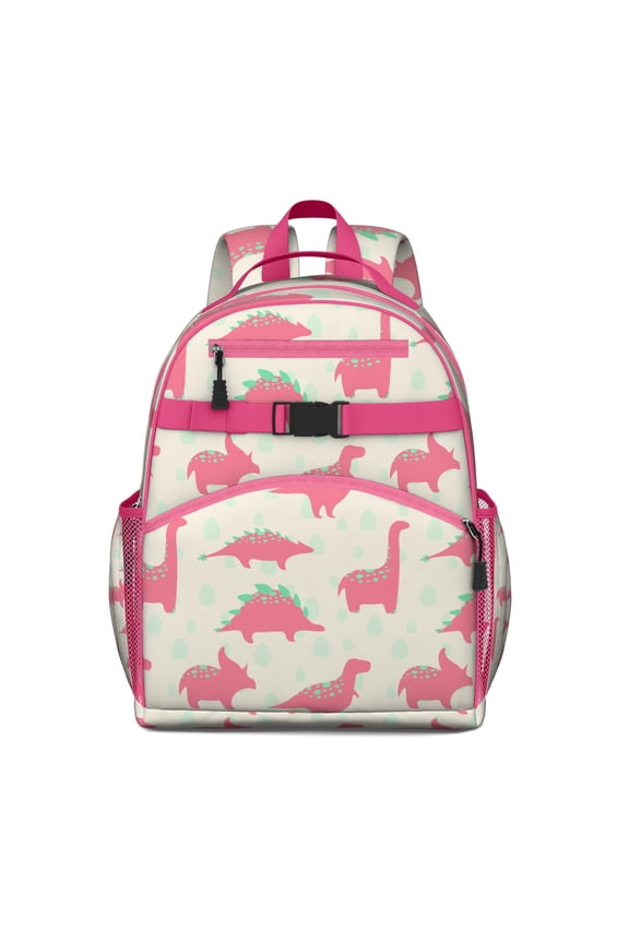 Roaring Dinosaur Backpack - Waterproof Travel Bag with Secure Chest Strap & Side Pockets