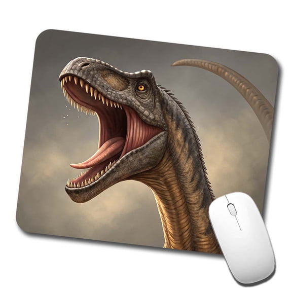 Roaring Diplodocus Dinosaur Mouse Pad Low Profile Gaming Mat