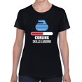 thumbnail image 1 of Roaring Game Skills Loading Sports Graphic Women Black T-Shirt, Female Large, 1 of 4
