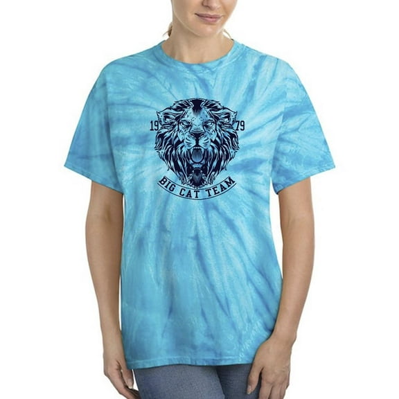 Roaring Lion Big Cat Team Tie Dye Cyclone Women -Image by Shutterstock, Female Large