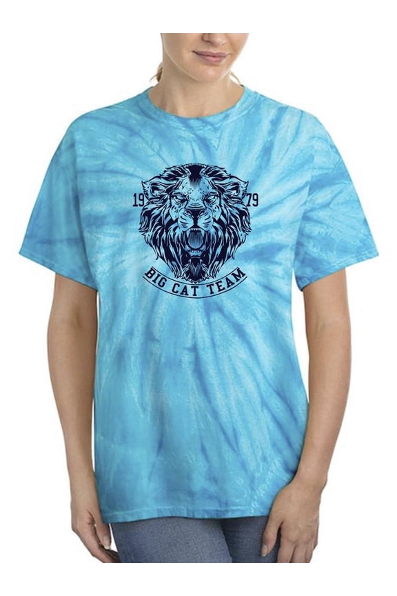 Roaring Lion Big Cat Team Tie Dye Cyclone Women -Image by Shutterstock, Female Small