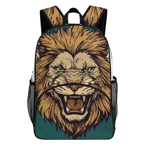 Roaring Lion Head Fierce Majestic Power Backpacks for Backpack for ...
