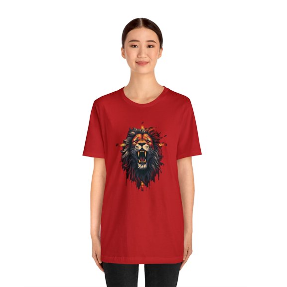 Roaring Lion Of Judah Christian Crewneck Short Sleeve