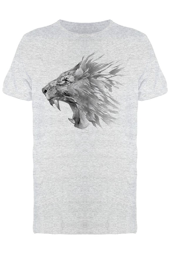 Roaring Lion Portrait. T-Shirt Men -Image by Shutterstock, Male x-Large