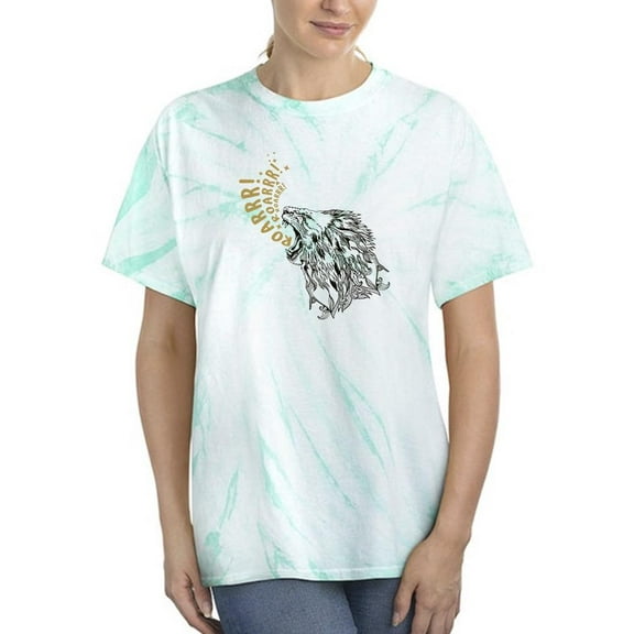 Roaring Lion Printing Tie Dye Cyclone Women -Image by Shutterstock, Female Small