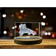 thumbnail image 1 of Roaring Majesty | Tiger Design | 3D Engraved Crystal Keepsake, 1 of 6