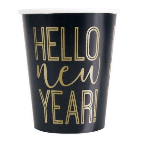 Roaring New Years 9oz Paper Cups 8ct