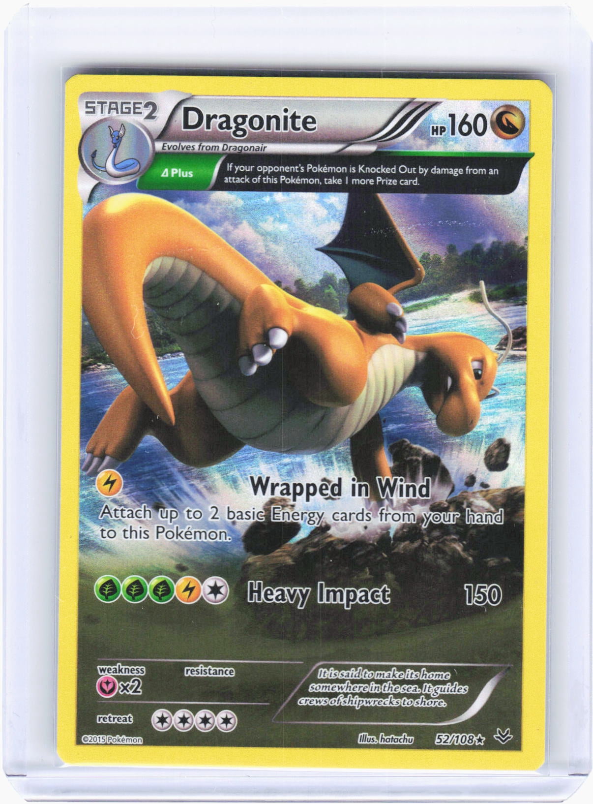 Dragonite V Pokemon Go Card
