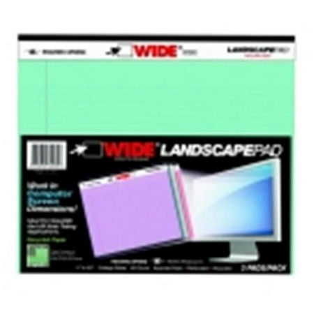 Roaring Spring 11 x 9.5 in. Wide College Ruled Landscape Oriented Legal Pad, Pack 3